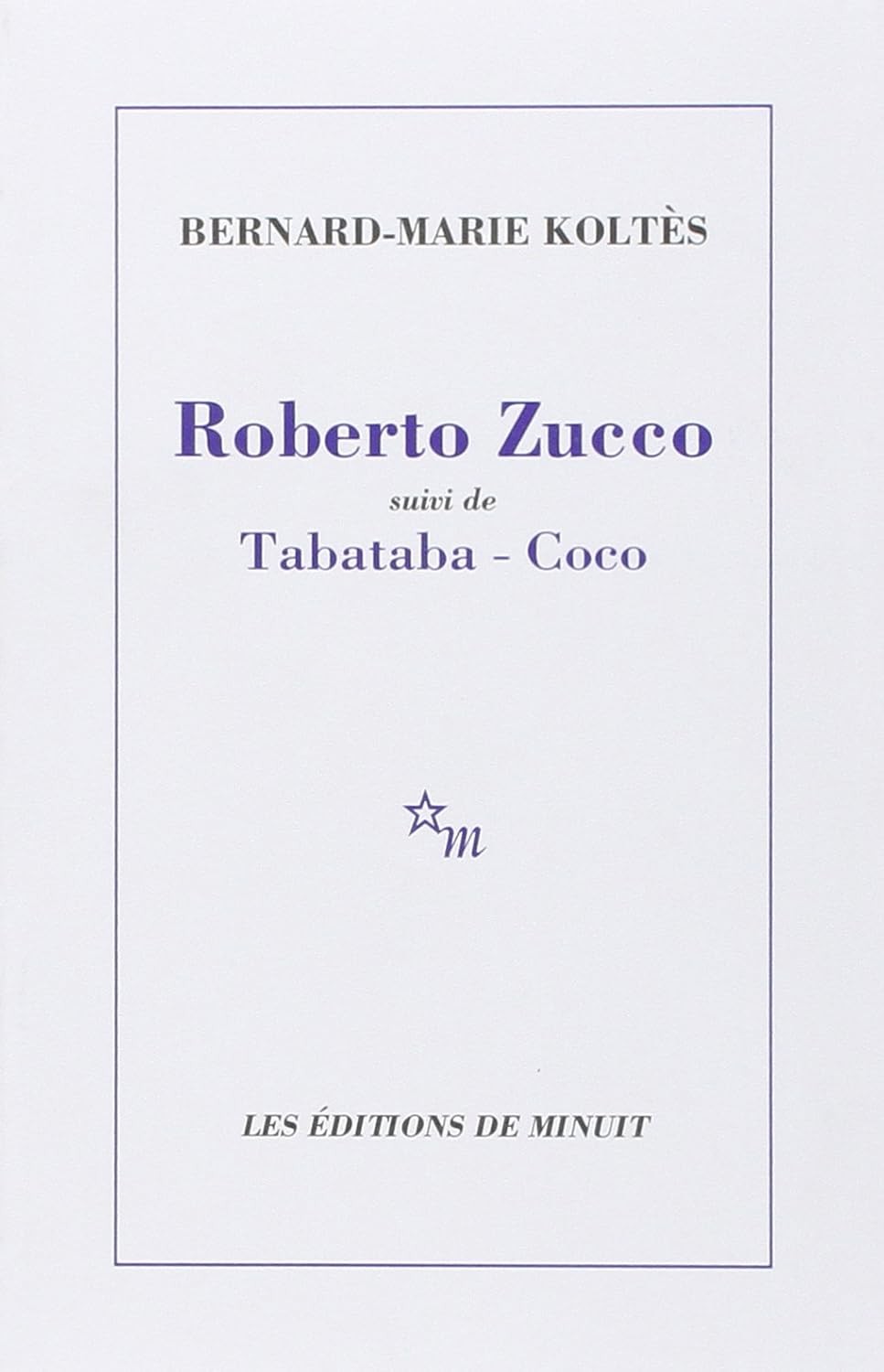Roberto Zucco - Click to enlarge picture.